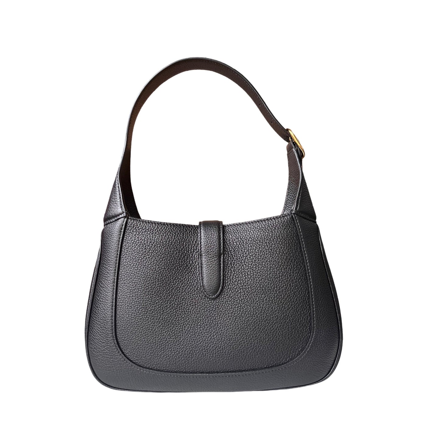 Gucci Jackie Pebbled Bag Leather Black Travel Bag