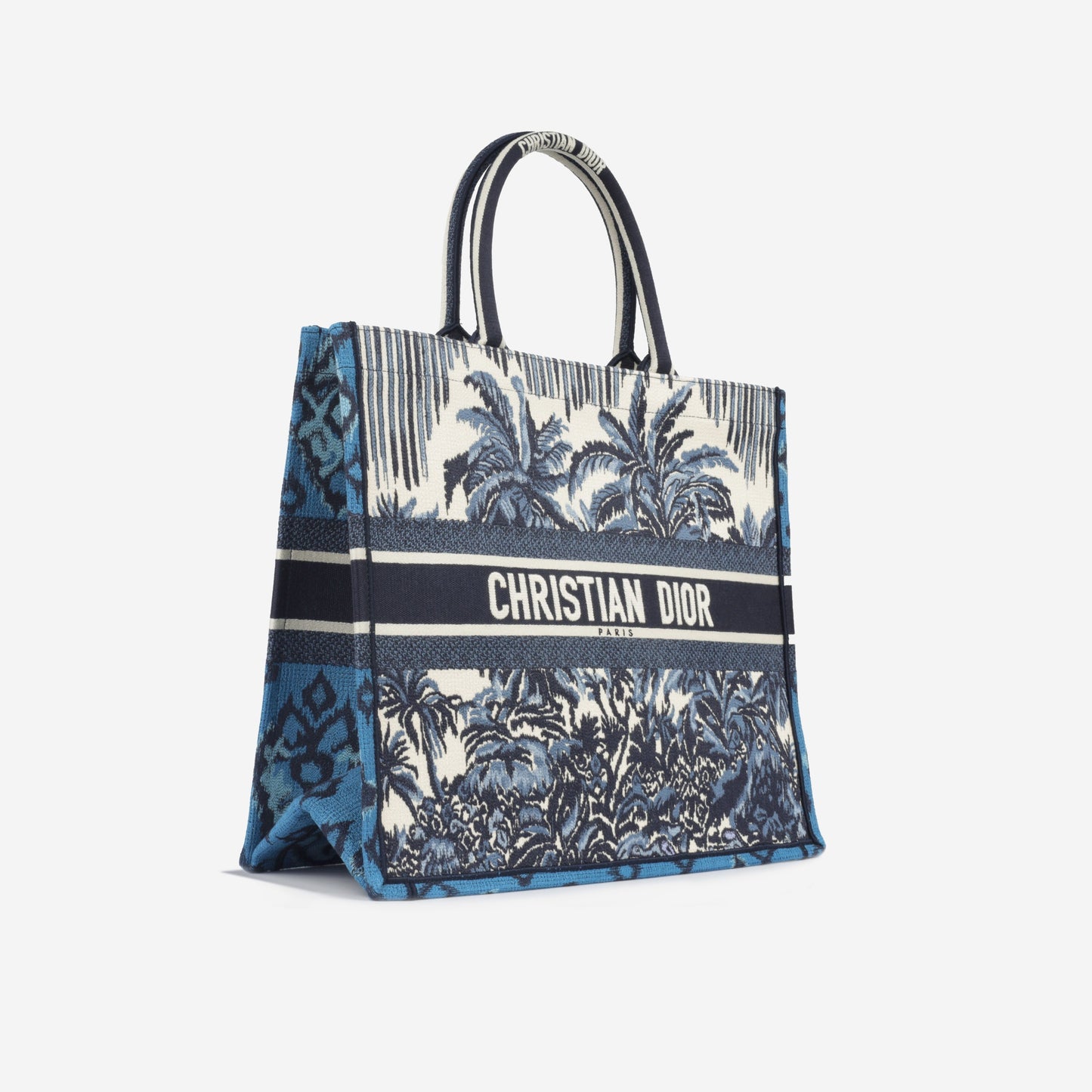 Dior Christian Book Tote Large Tote Bag Palm Toile Immaculate
