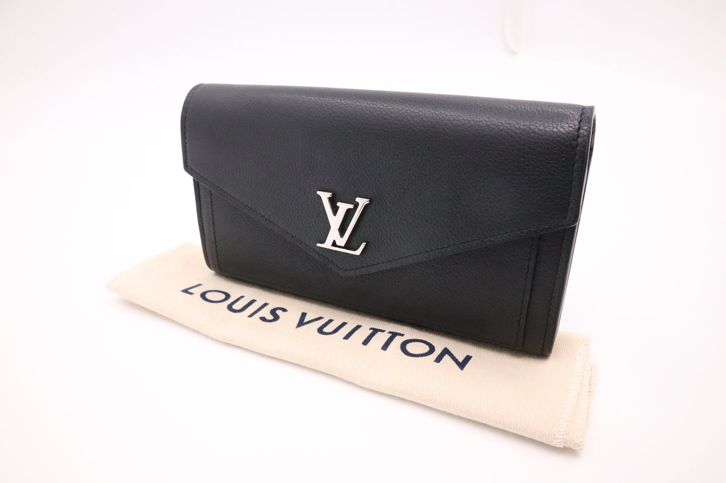Louis Vuitton Mylockme Long Black Wallet Case