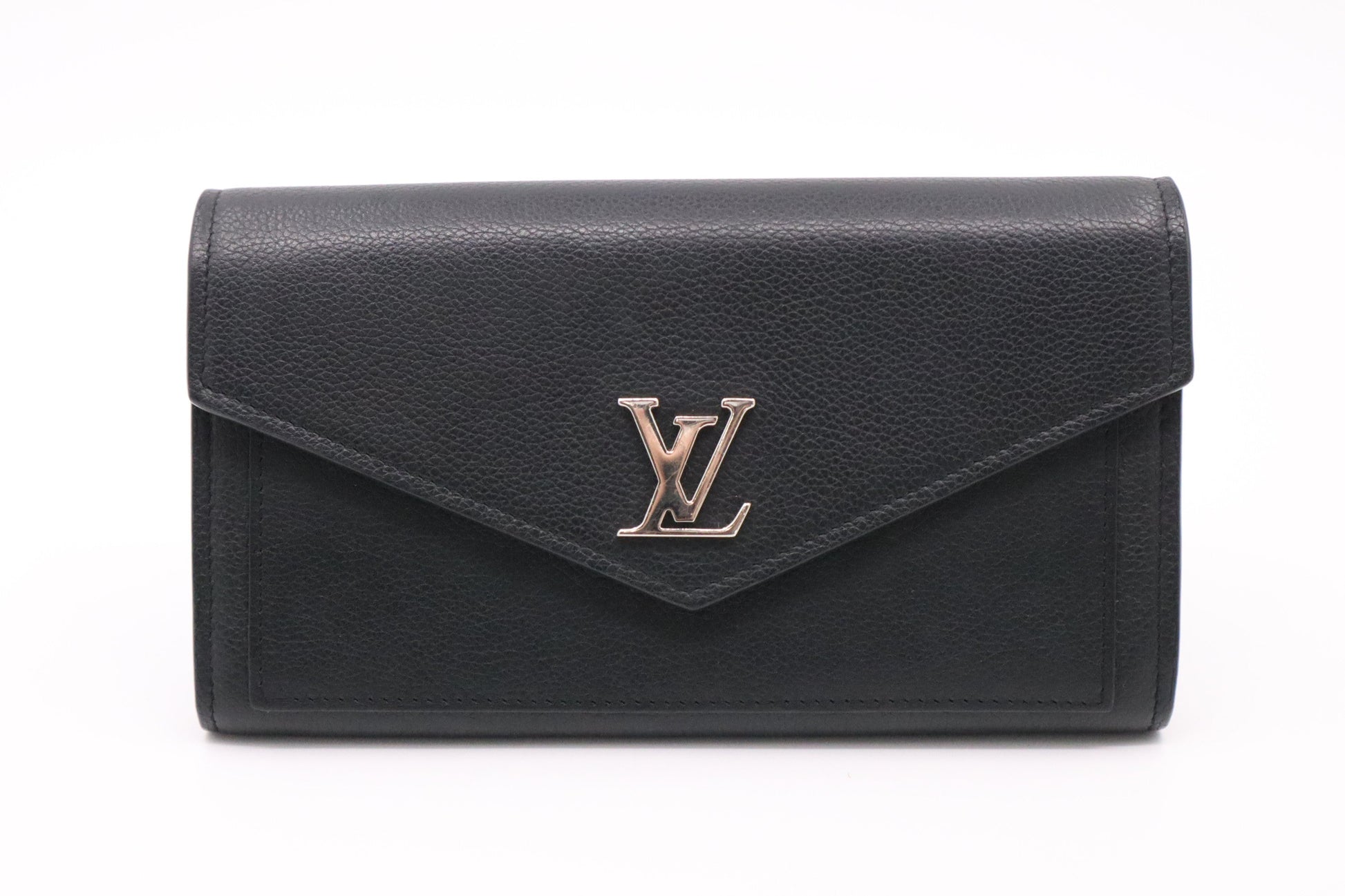 Louis Vuitton Mylockme Long Black Wallet Case
