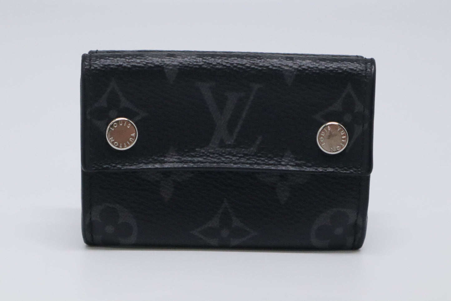 Louis Vuitton Discovery Compact Eclipse Monogram Black Wallet Case