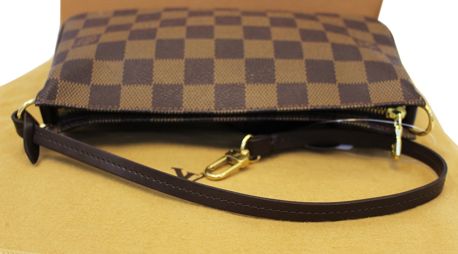 Louis Damier Ebene Navona Pouch Handbag Clutch Bag