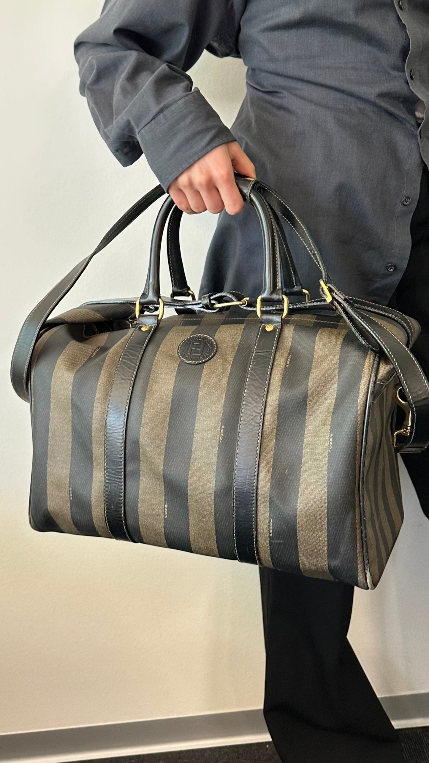 Fendi Boston Bag Brown Handbag
