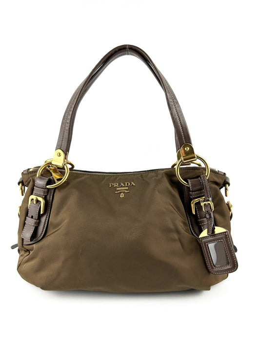 Prada Crossbody Bag Shoulder Bag & Nylon Brown