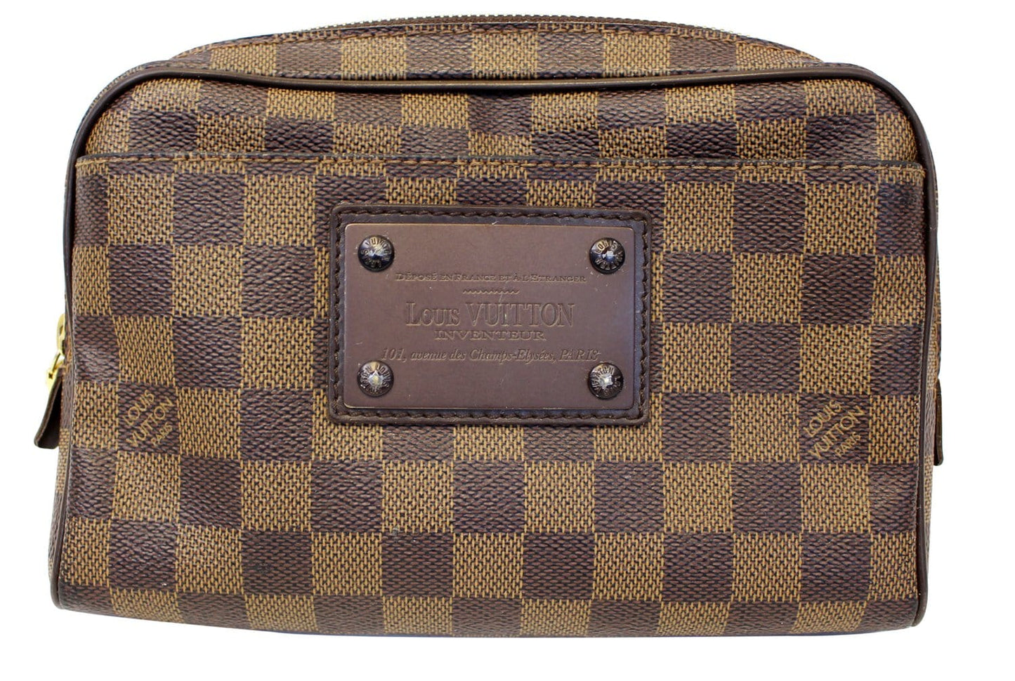 Louis Damier Ebene Brooklyn Bum Bag Brown Travel Bag
