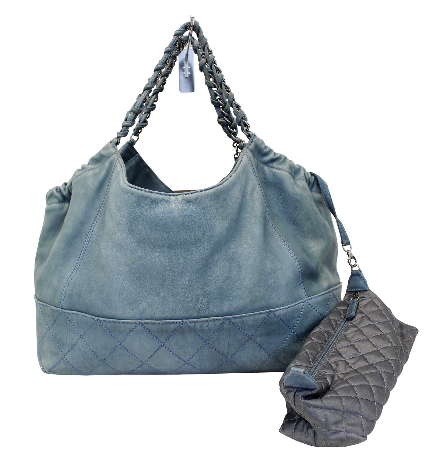 Chanel Coco Cabas Shoulder Bag Leather Denim