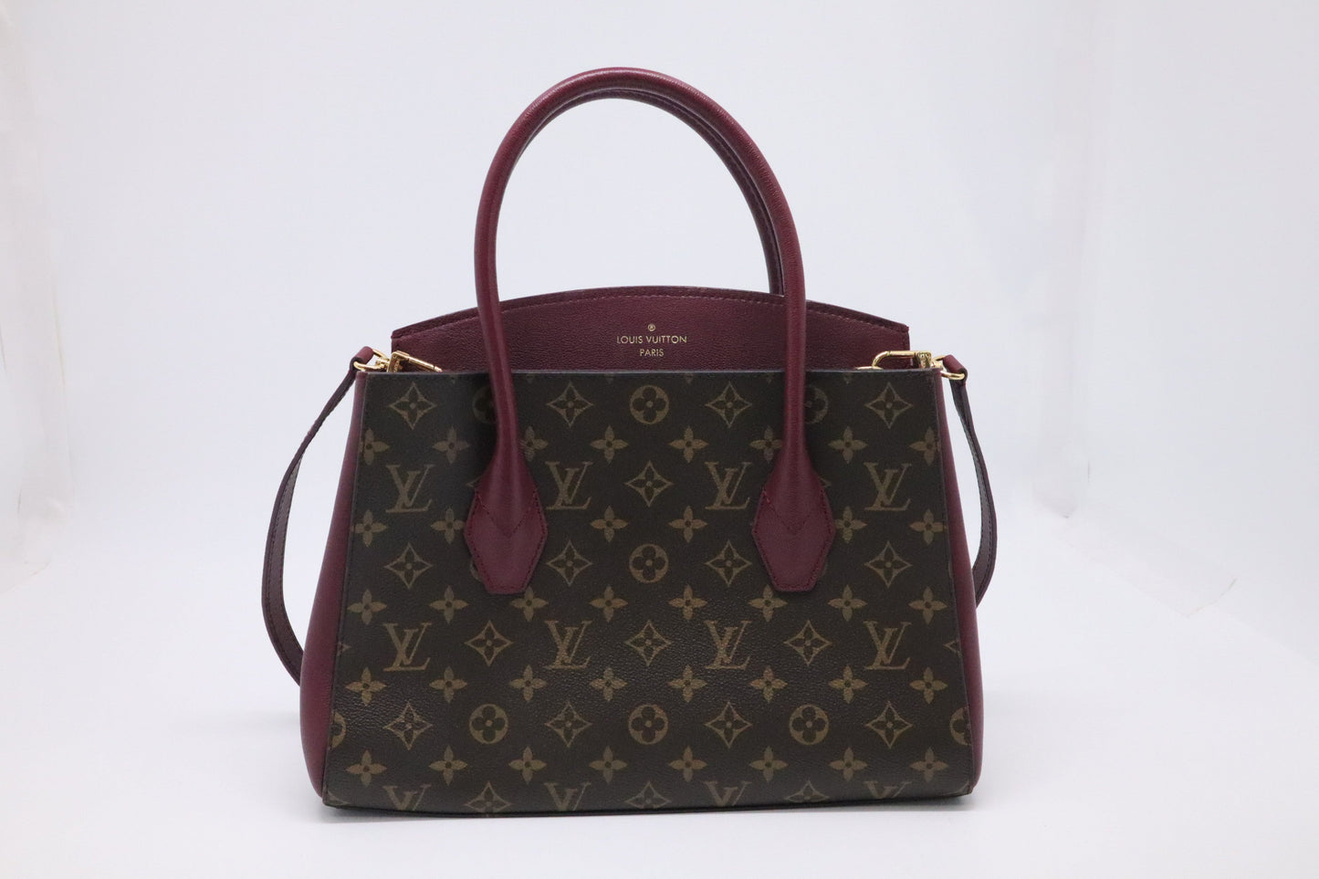 Louis Vuitton Florine Burgundy Monogram Canvas Leather Shoulder Bag