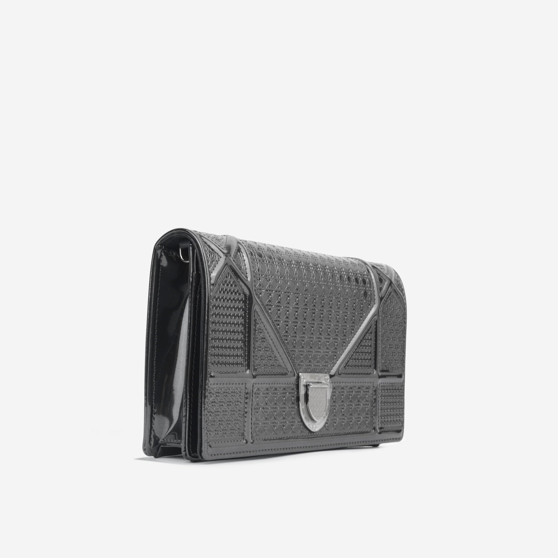 Dior Christian ama Woc Crossbody Bag Mettalic Cannage Shw