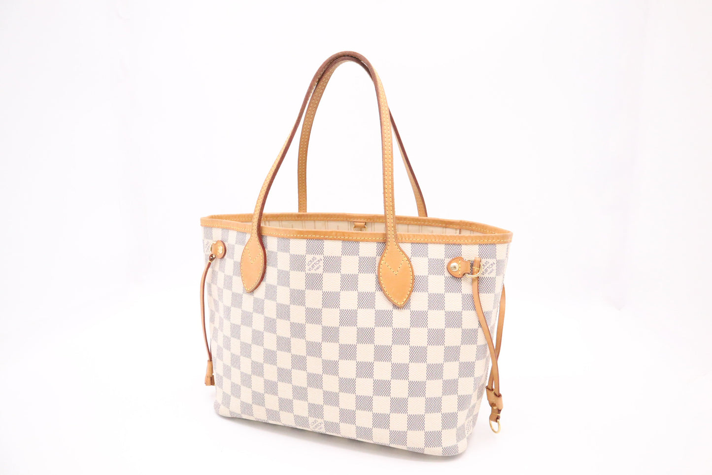 Louis Vuitton Neverfull PM Azur Damier Canvas Tote Bag Azur Canvas