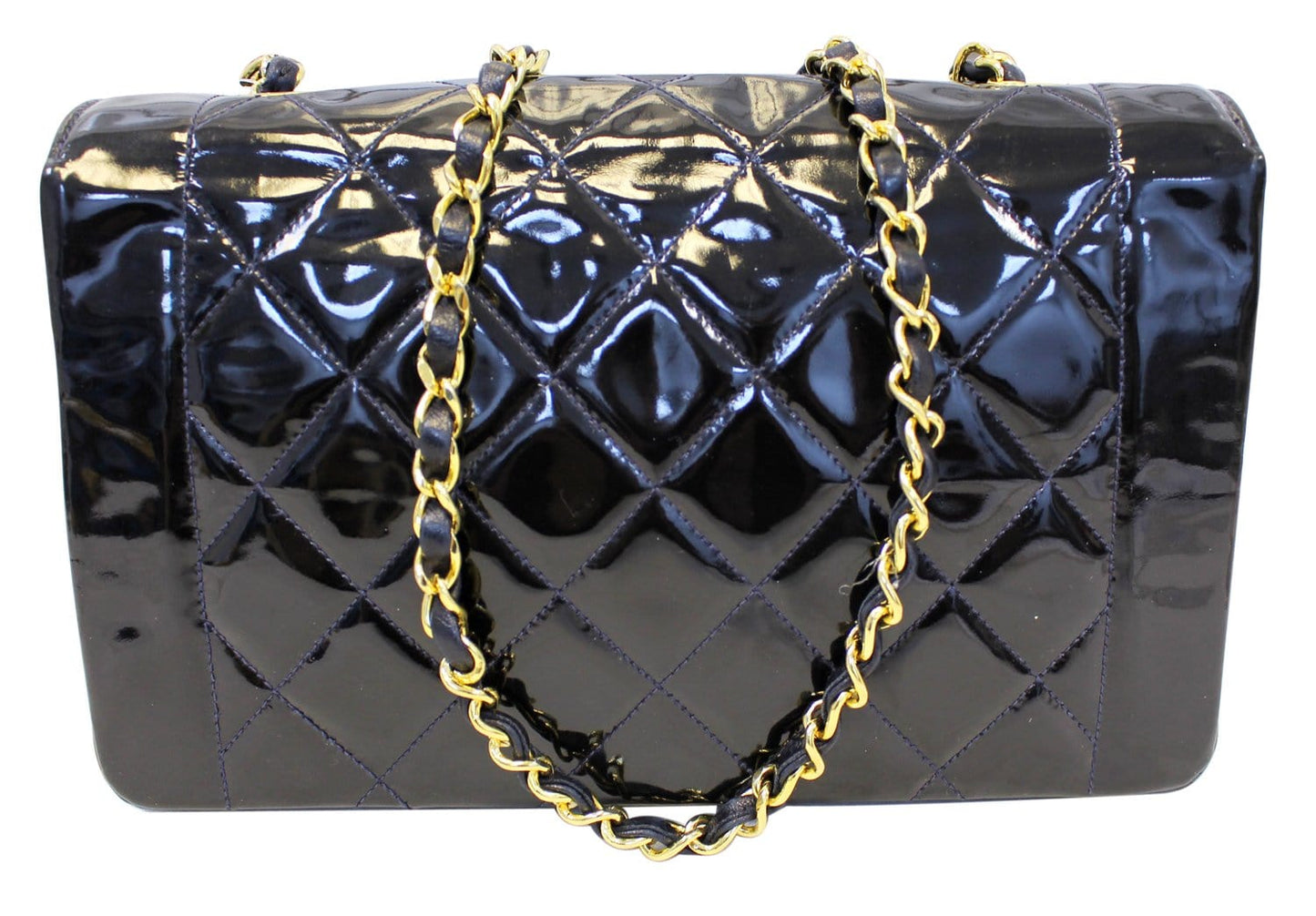 Chanel Enamel Matelasse CC Logo Black Travel Bag