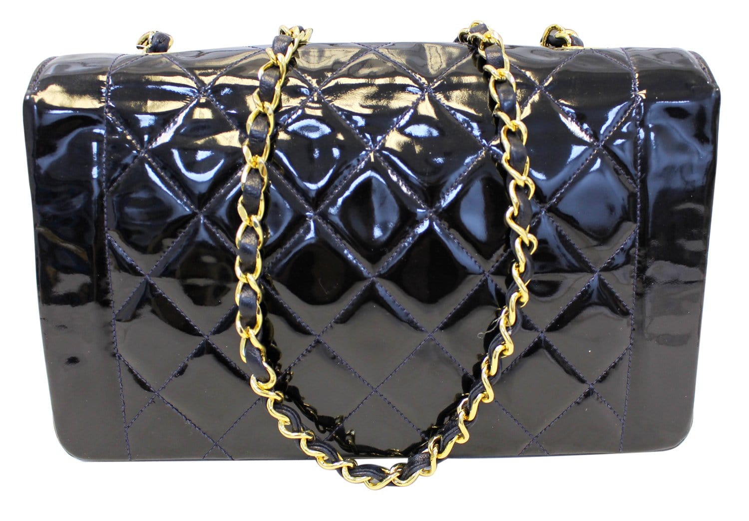 Chanel Enamel Matelasse CC Logo Black Travel Bag