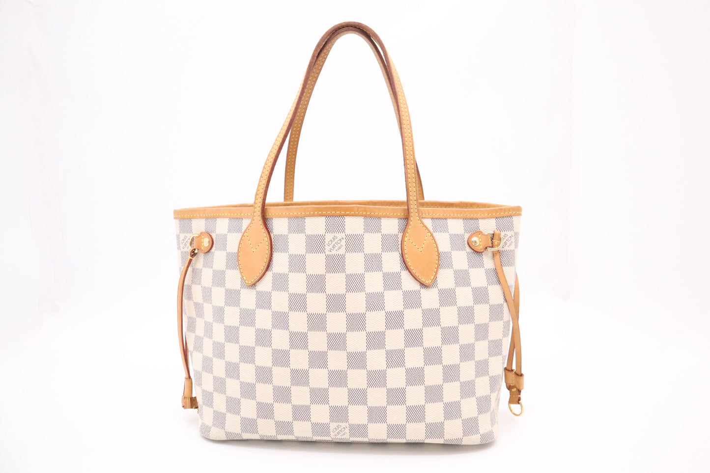 Louis Vuitton Neverfull PM Azur Damier Canvas Tote Bag Azur Canvas