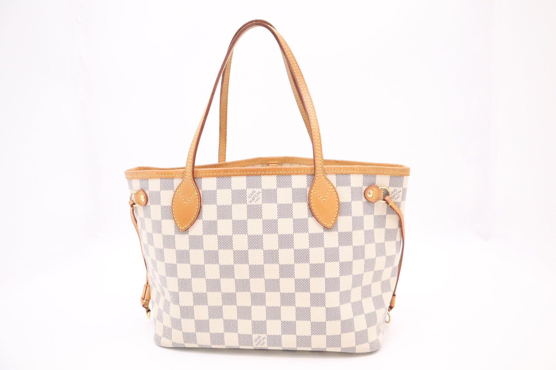 Louis Vuitton Neverfull PM Azur Damier Canvas Tote Bag Azur Canvas