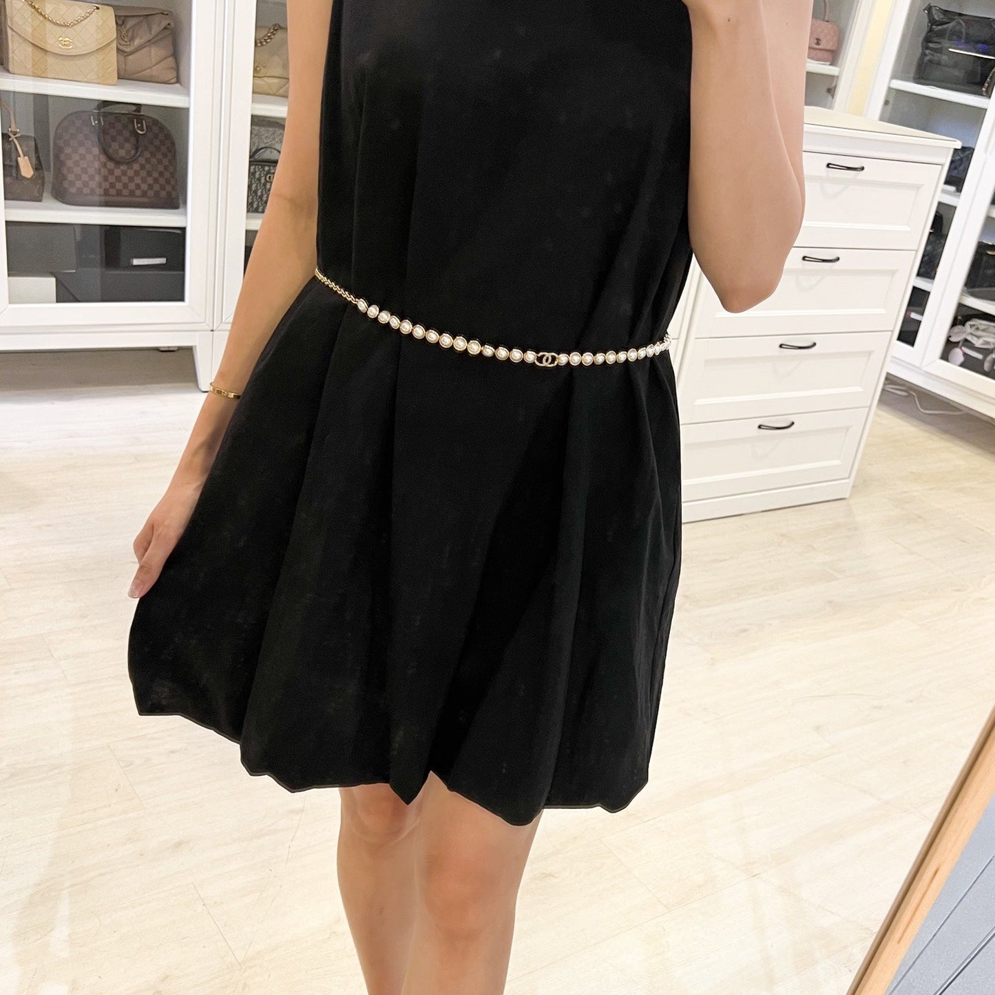 Chanel 24S Runway Waist Chain Belt With Pearls In Ghw ( ) Bag