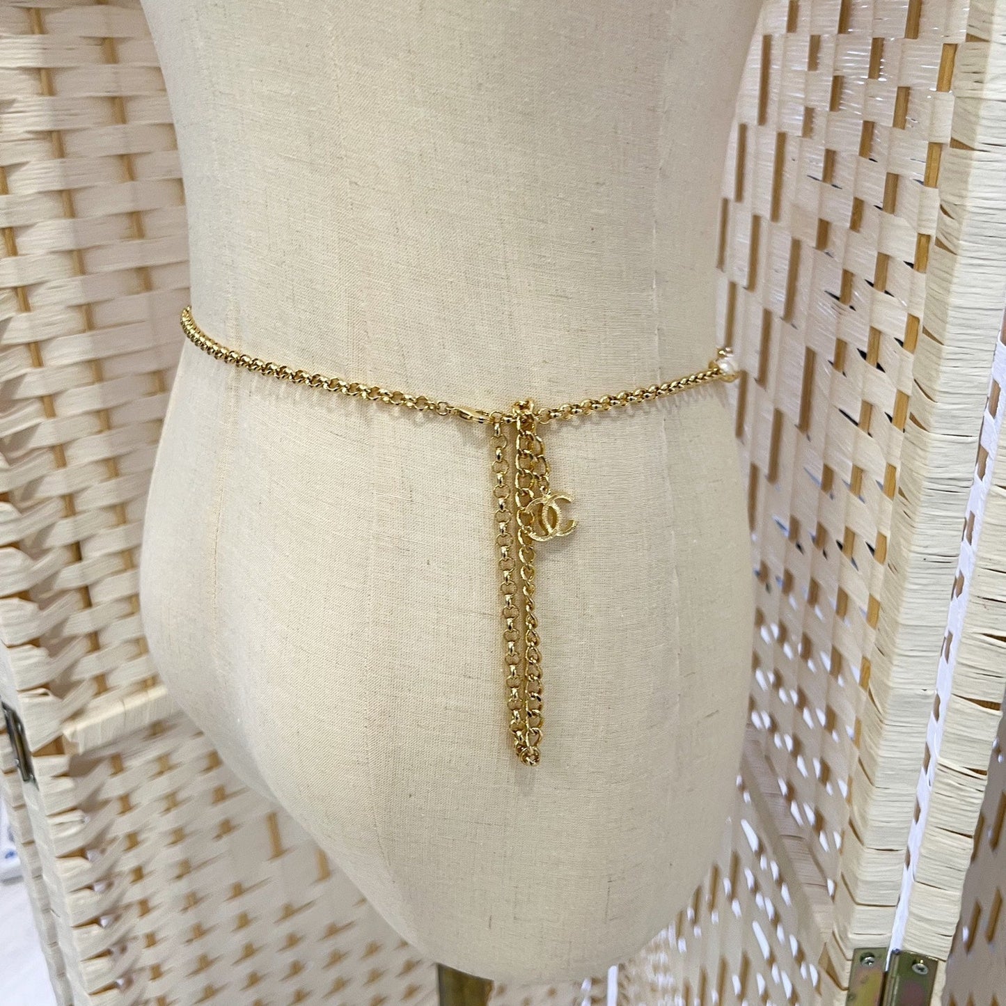 Chanel 24S Runway Waist Chain Belt With Pearls In Ghw ( ) Bag