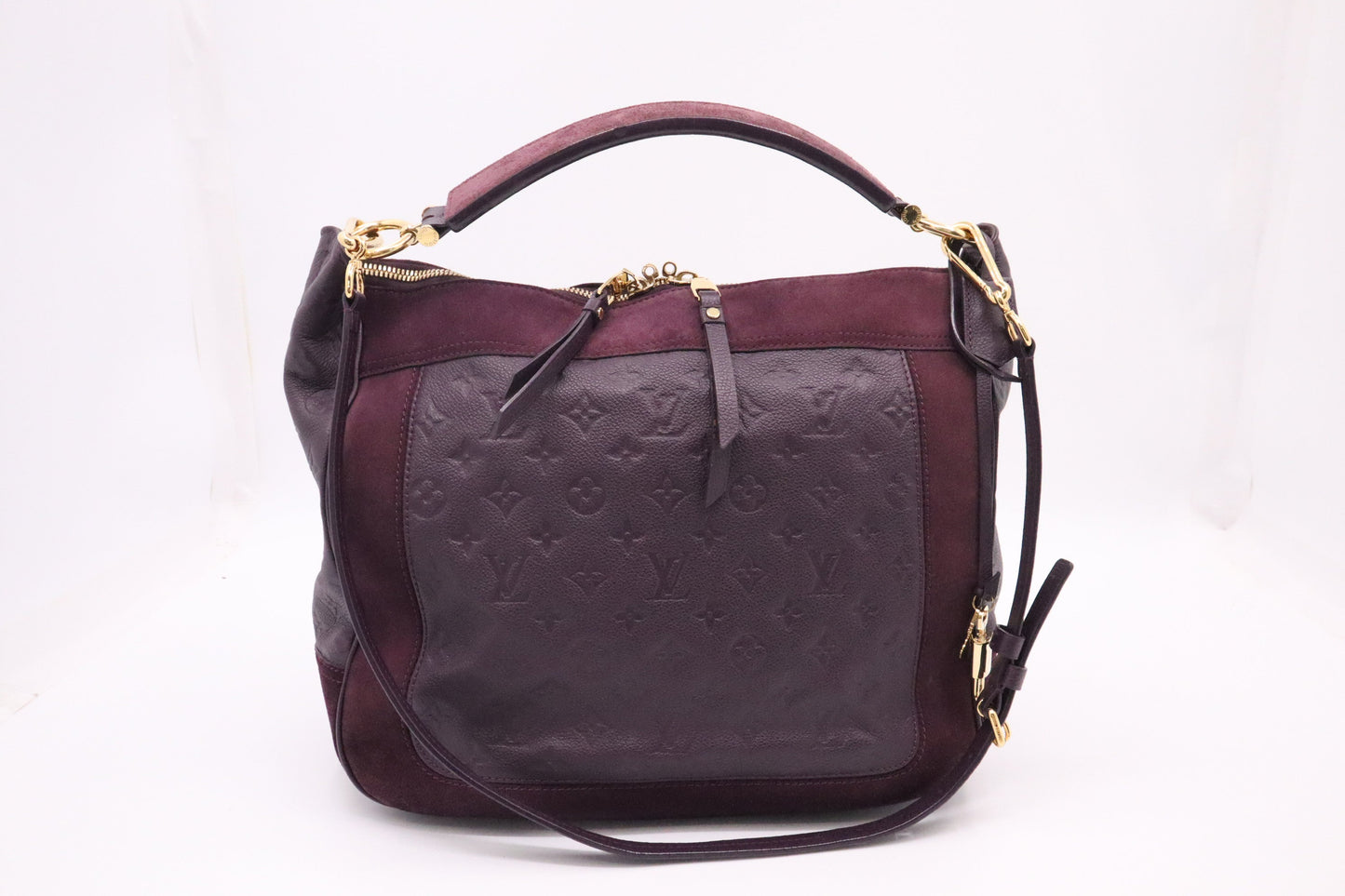 Louis Vuitton Audacie Purple Empreinte Leather Handbag