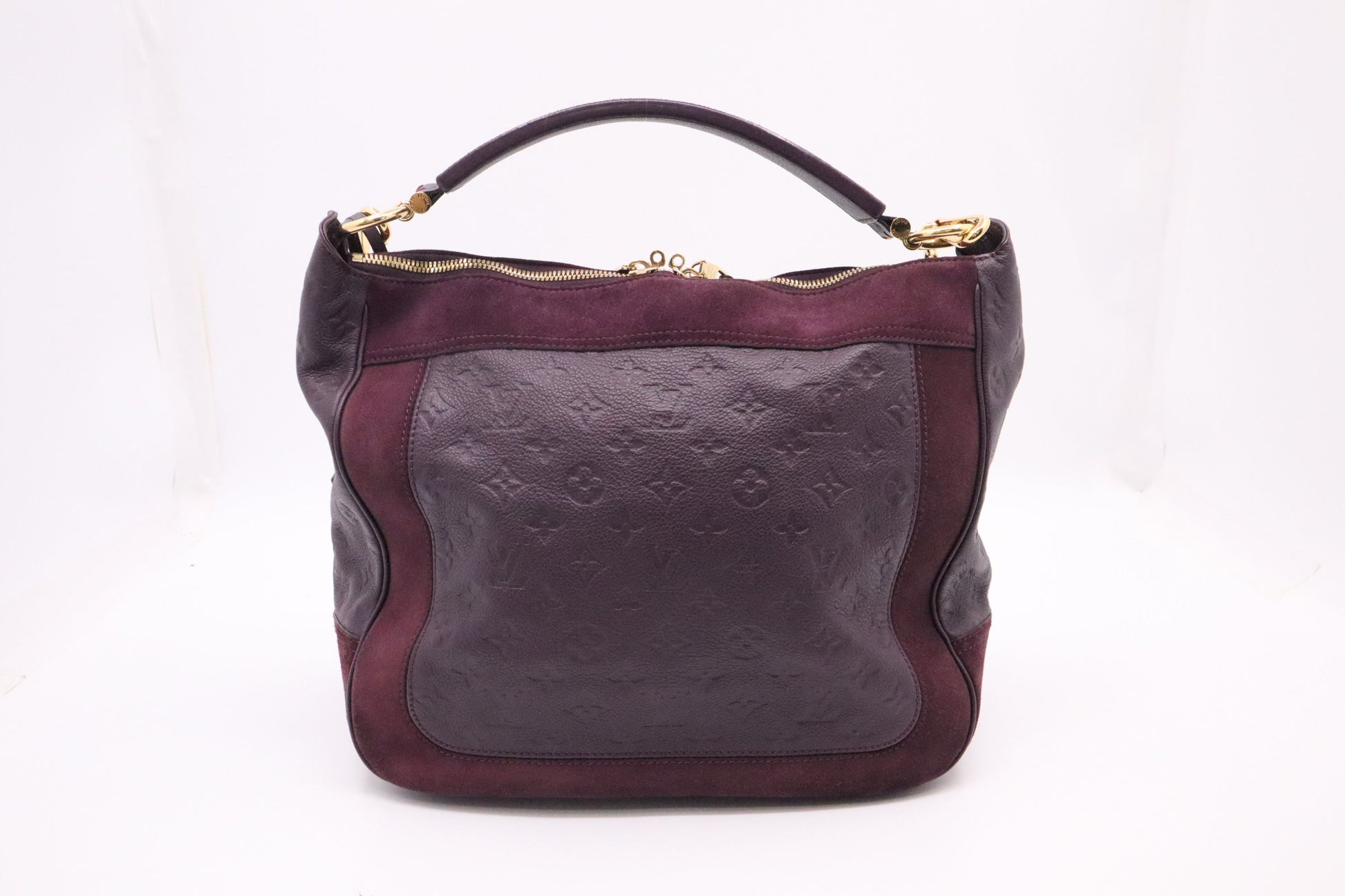 Louis Vuitton Audacie Purple Empreinte Leather Handbag