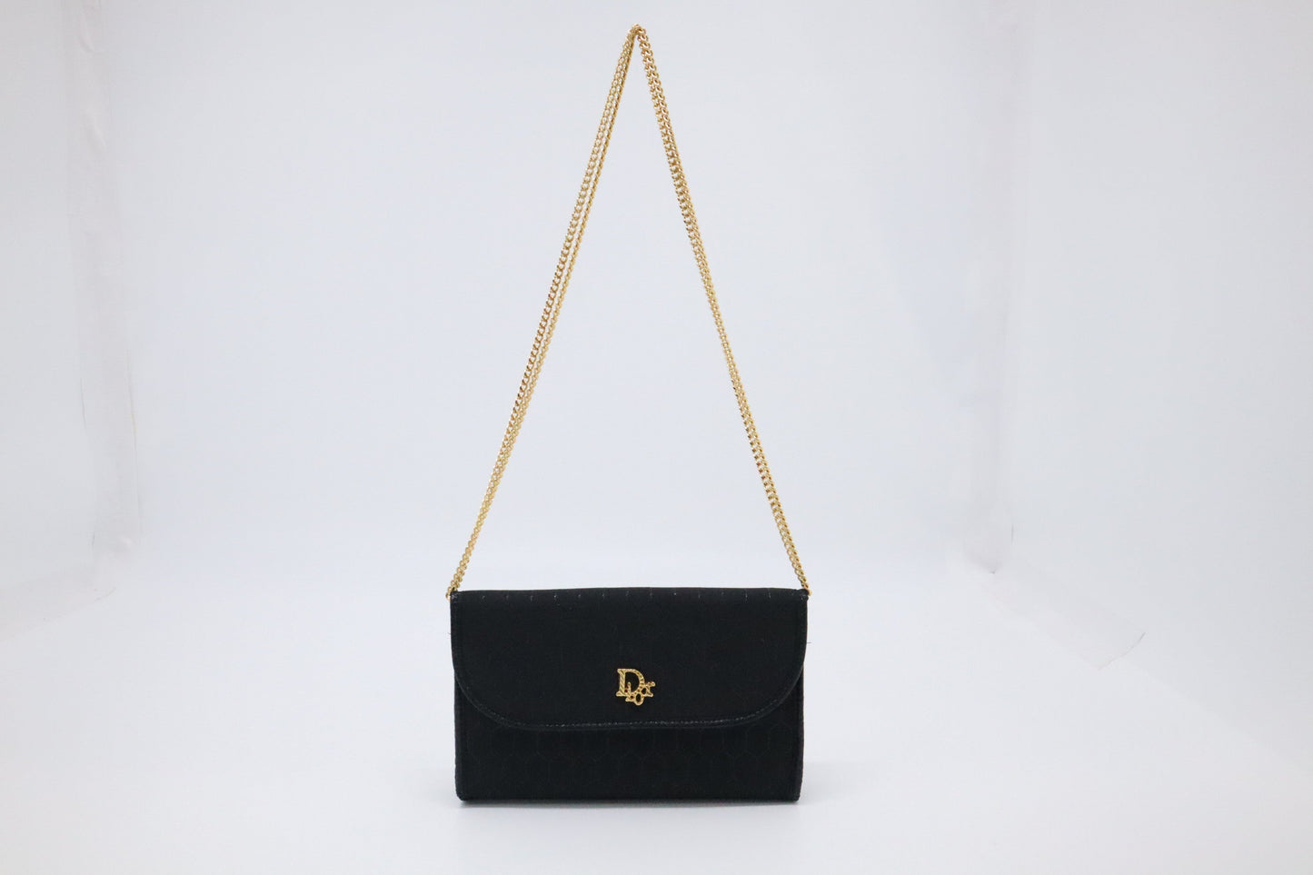Dior Trotter Shoulder Bag In Canvas Black