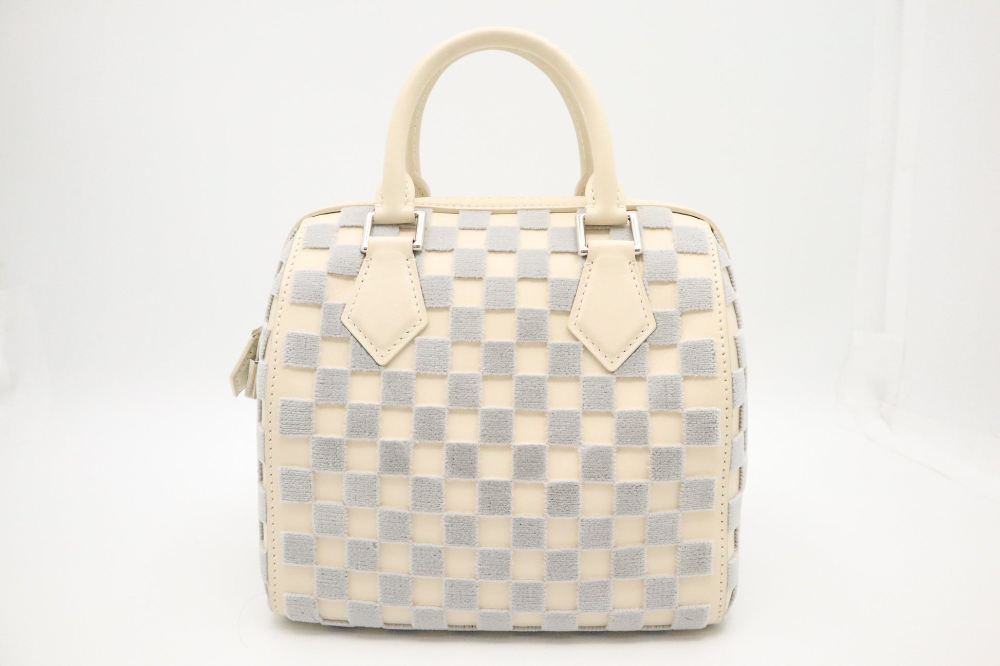 Louis Vuitton Speedy Cube Cubic Leather Damier Handbag