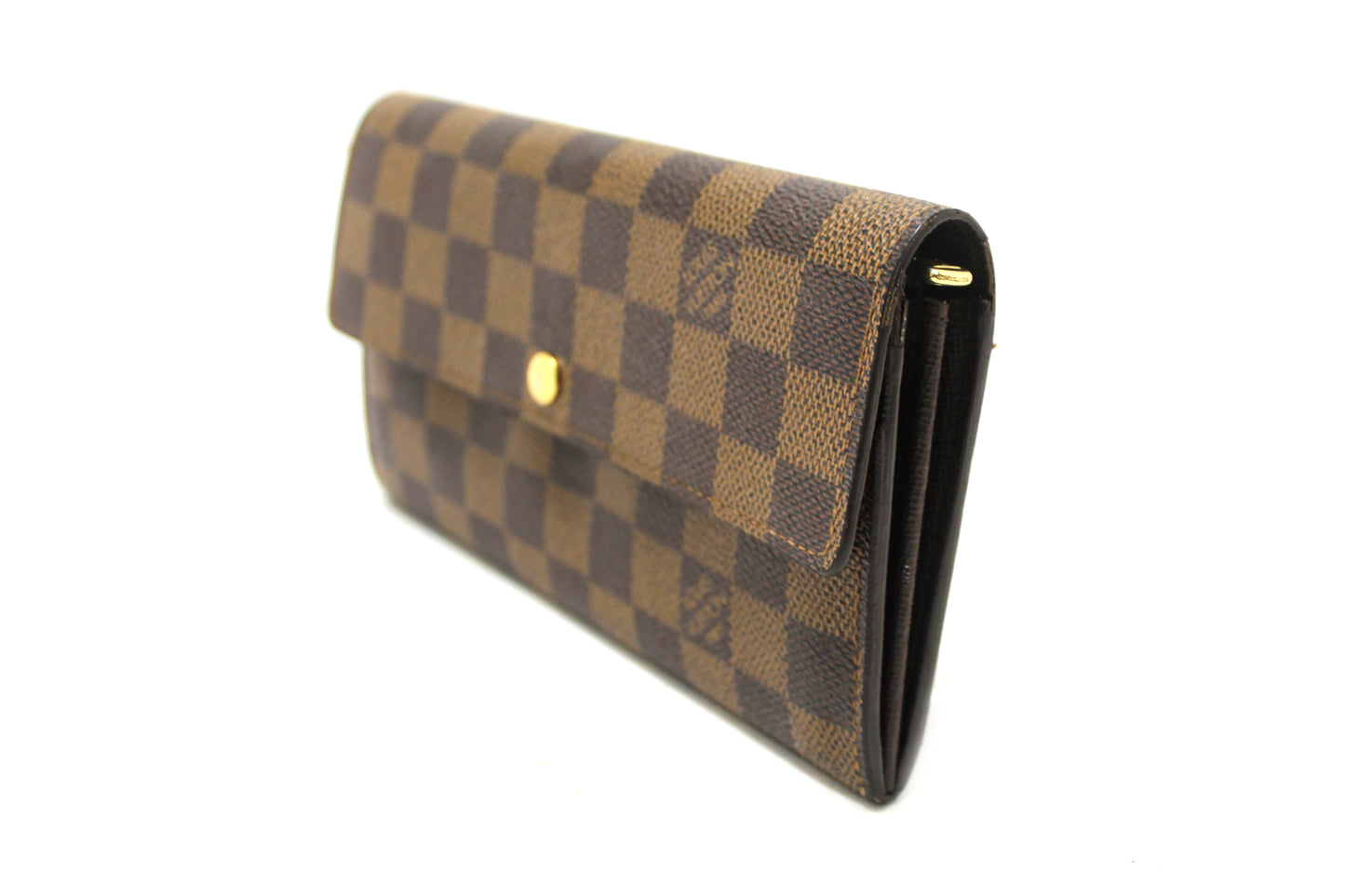 Louis Vuitton Damier Ebene Canvas Sarah Long Wallet