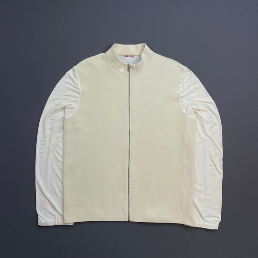 Prada Handbag Sport & Lightweight -Through Panelled Jacket Nylon White Cream