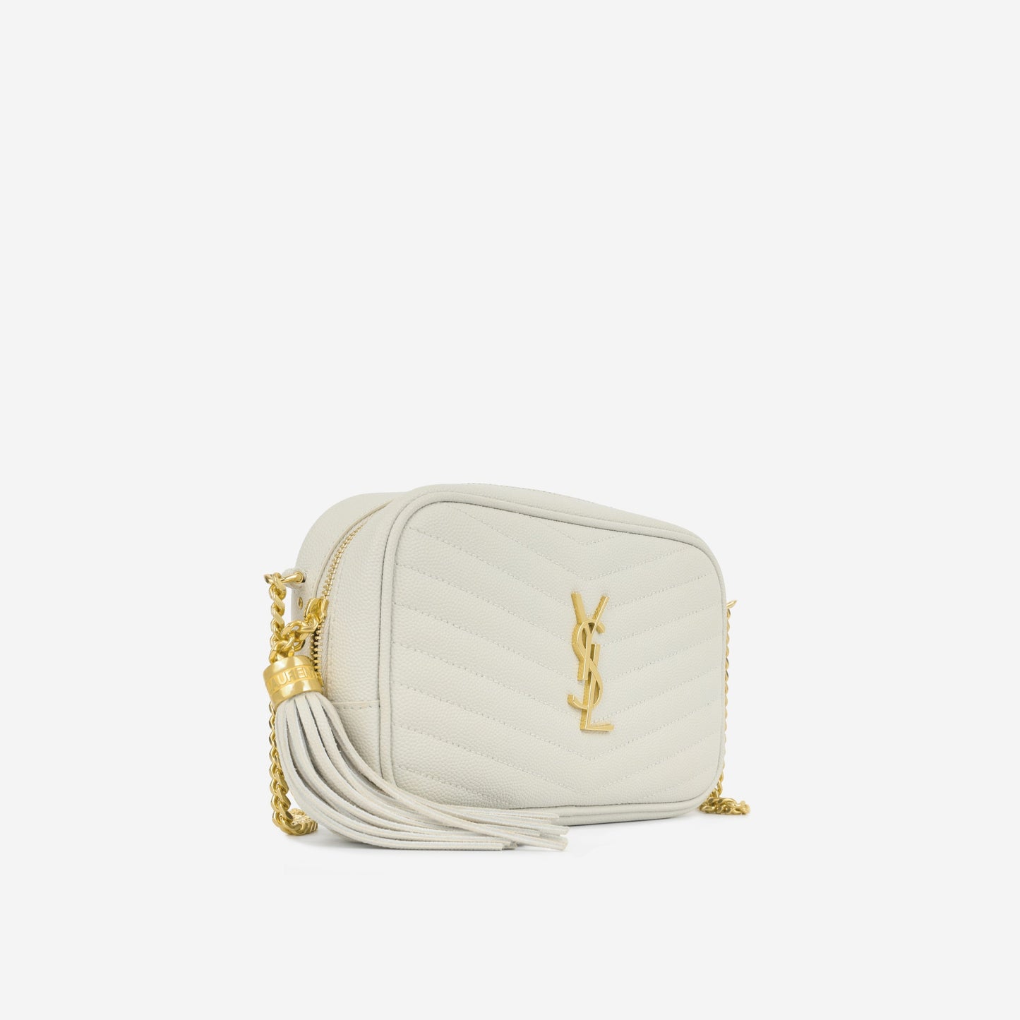 YSL Saint Laurent Lou Camera Bag Mini Crossbody Bag Grained Ghw Immacualte