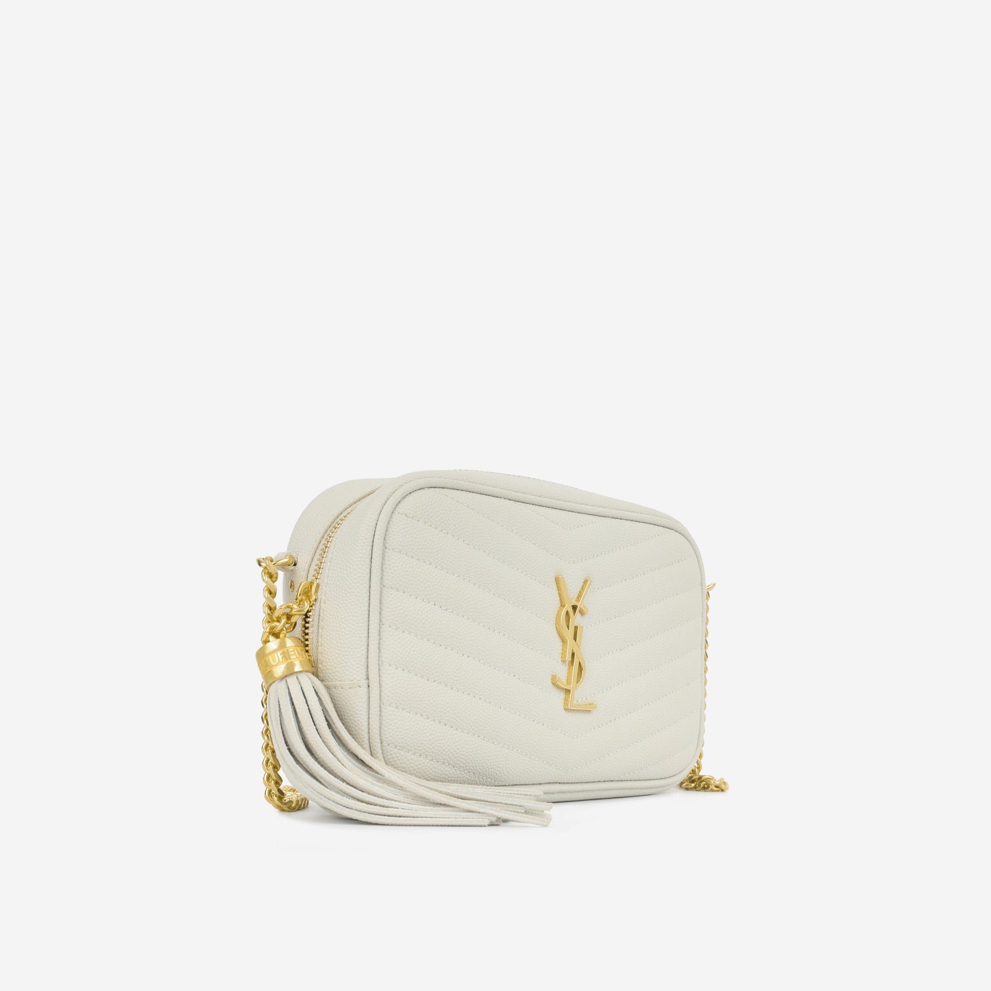 YSL Saint Laurent Lou Camera Bag Mini Crossbody Bag Grained Ghw Immacualte