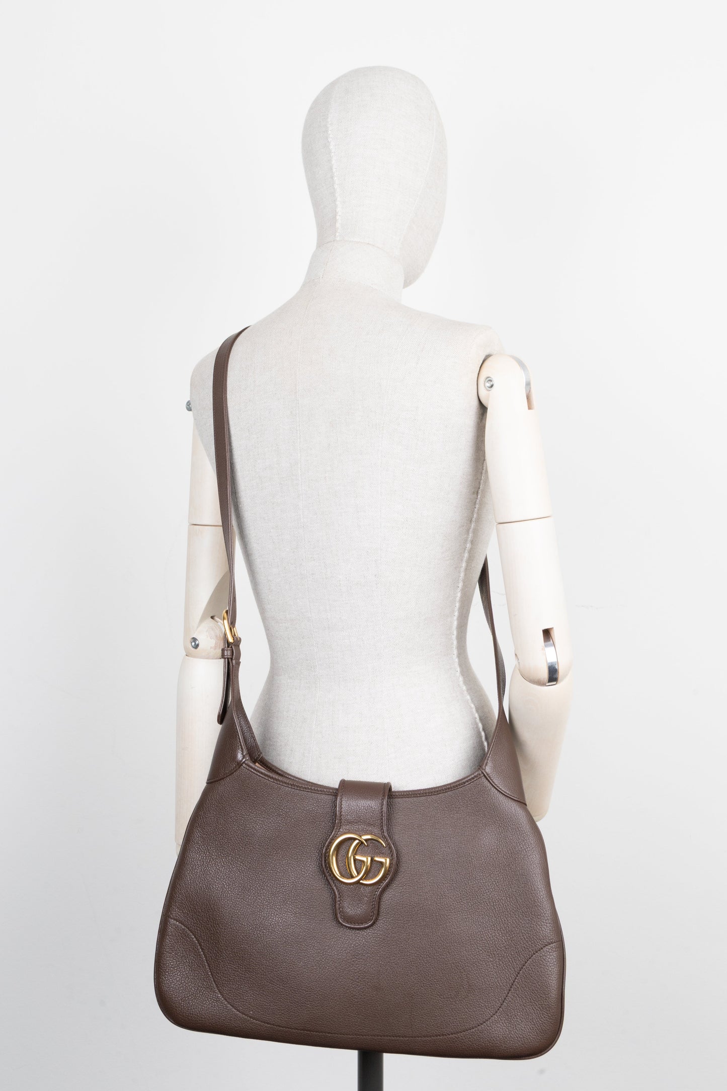 GUCCI Aphrodite Bag Leather Brown