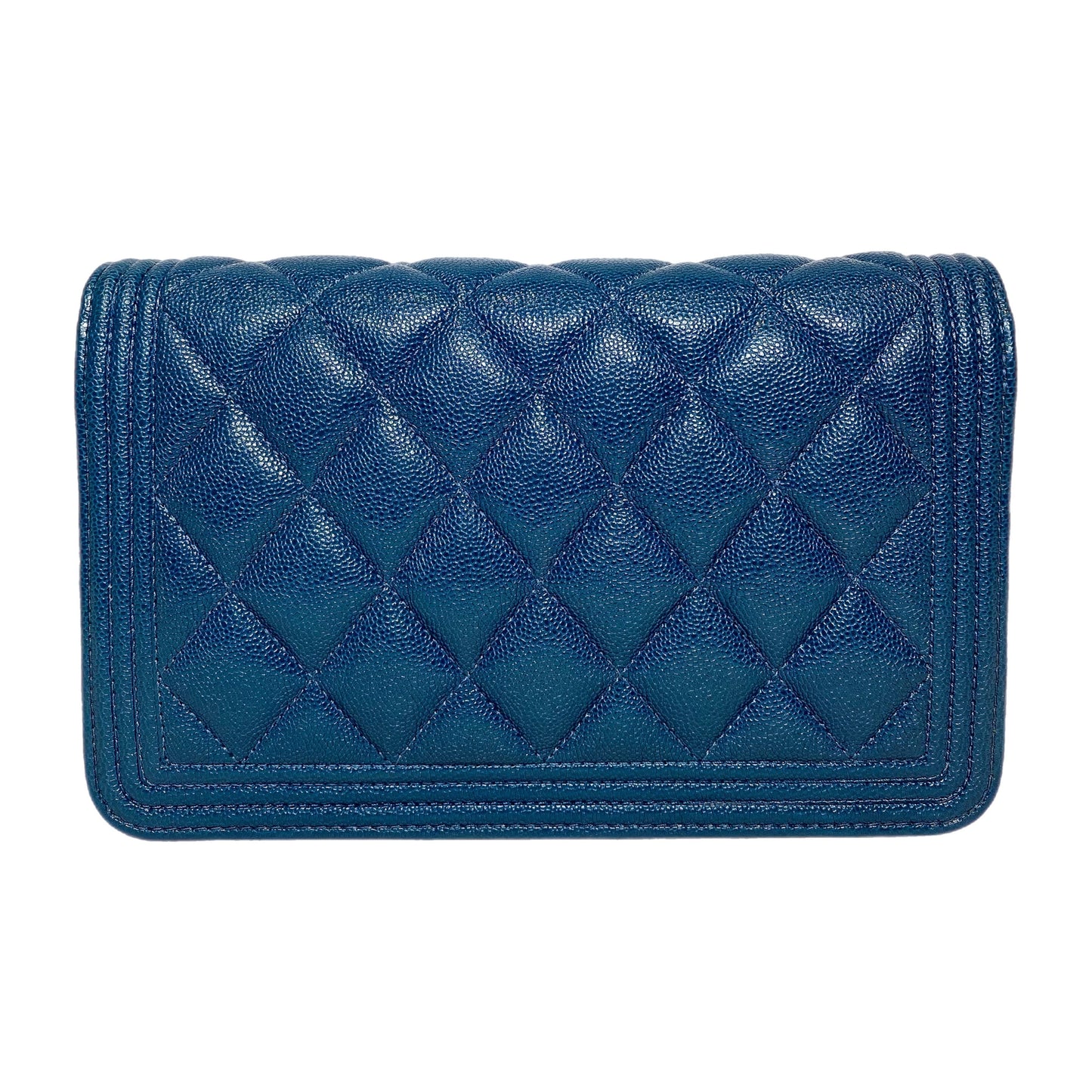 Chanel Navy Boy Wallet on Chain