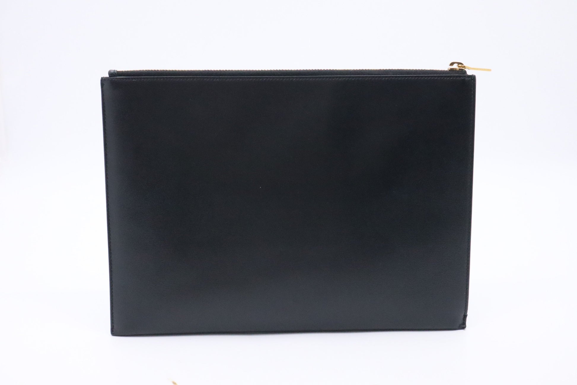 YSL Saint Laurent Clutch In Leather Black Clutch Bag Black Leather 6