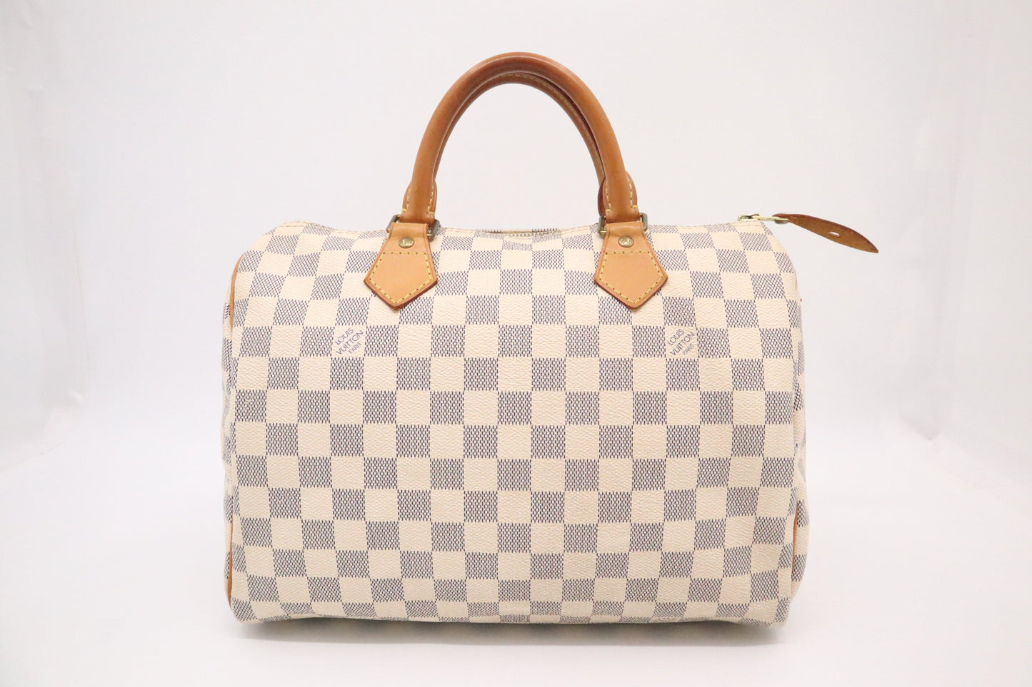 Louis Vuitton Speedy 30 Azur Canvas Damier Handbag Azur Canvas