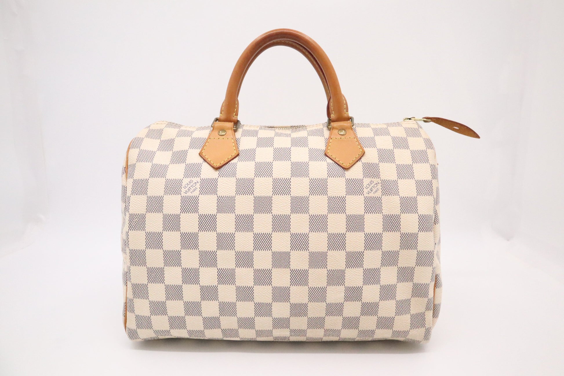Louis Vuitton Speedy 30 Azur Canvas Damier Handbag Azur Canvas