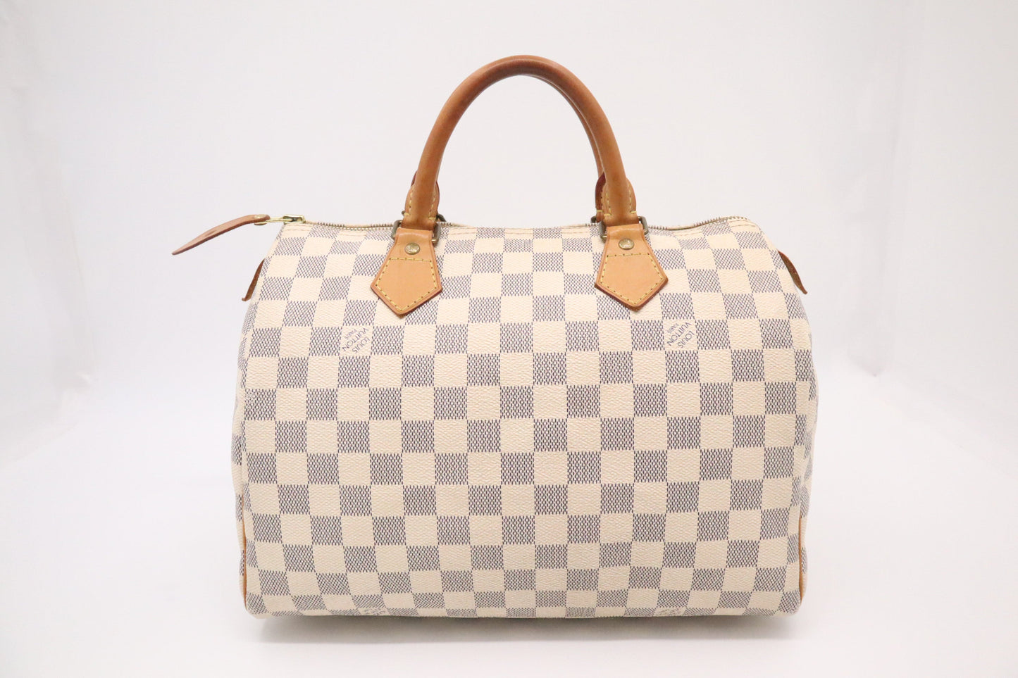 Louis Vuitton Speedy 30 Azur Canvas Damier Handbag Azur Canvas