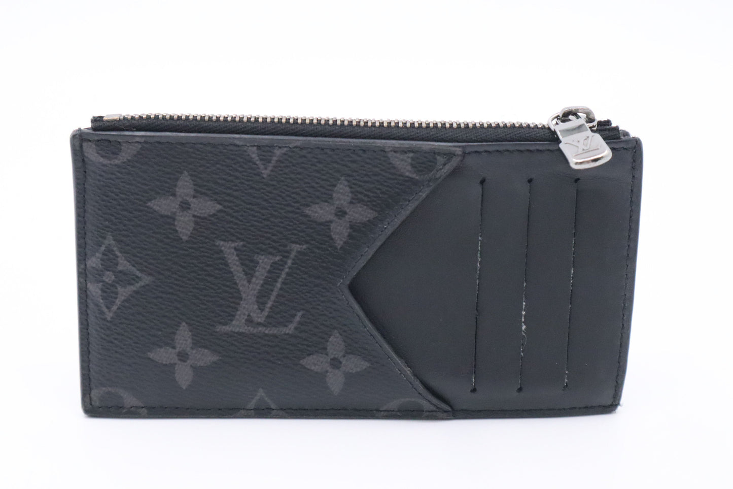 Louis Vuitton Vroom Trunk Card Holder Eclipse Monogram Canvas Wallet Case