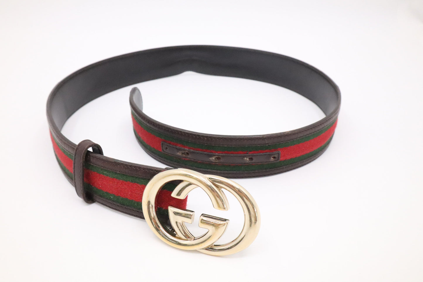 Gucci Sherry Line Leather Brown Belt