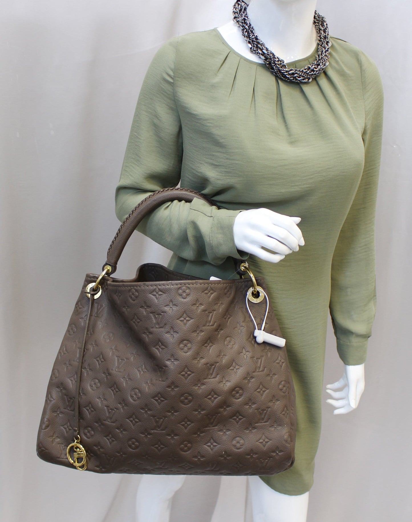 Louis Terre Empreinte Artsy Mm Shoulder Bag Leather Monogram