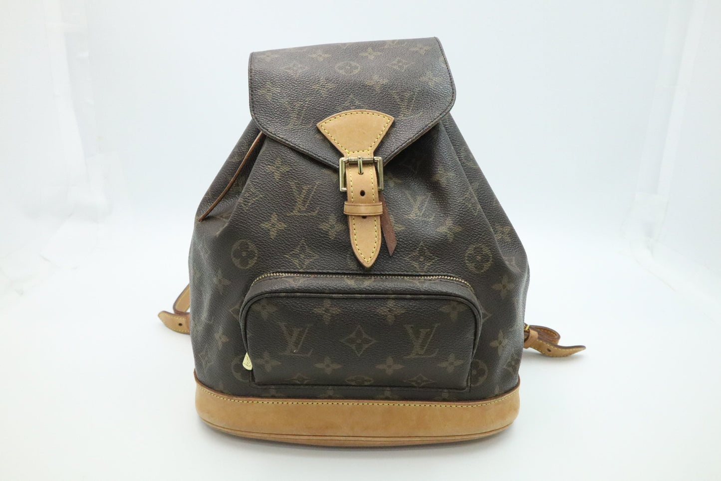 Louis Vuitton Montsouris MM Monogram Canvas Handbag Canvas 1