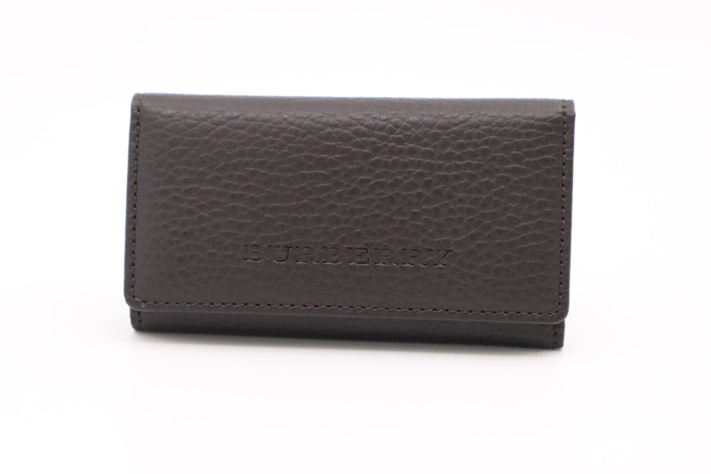Burberry Key Case In Handbag Leather Brown Travel Bag