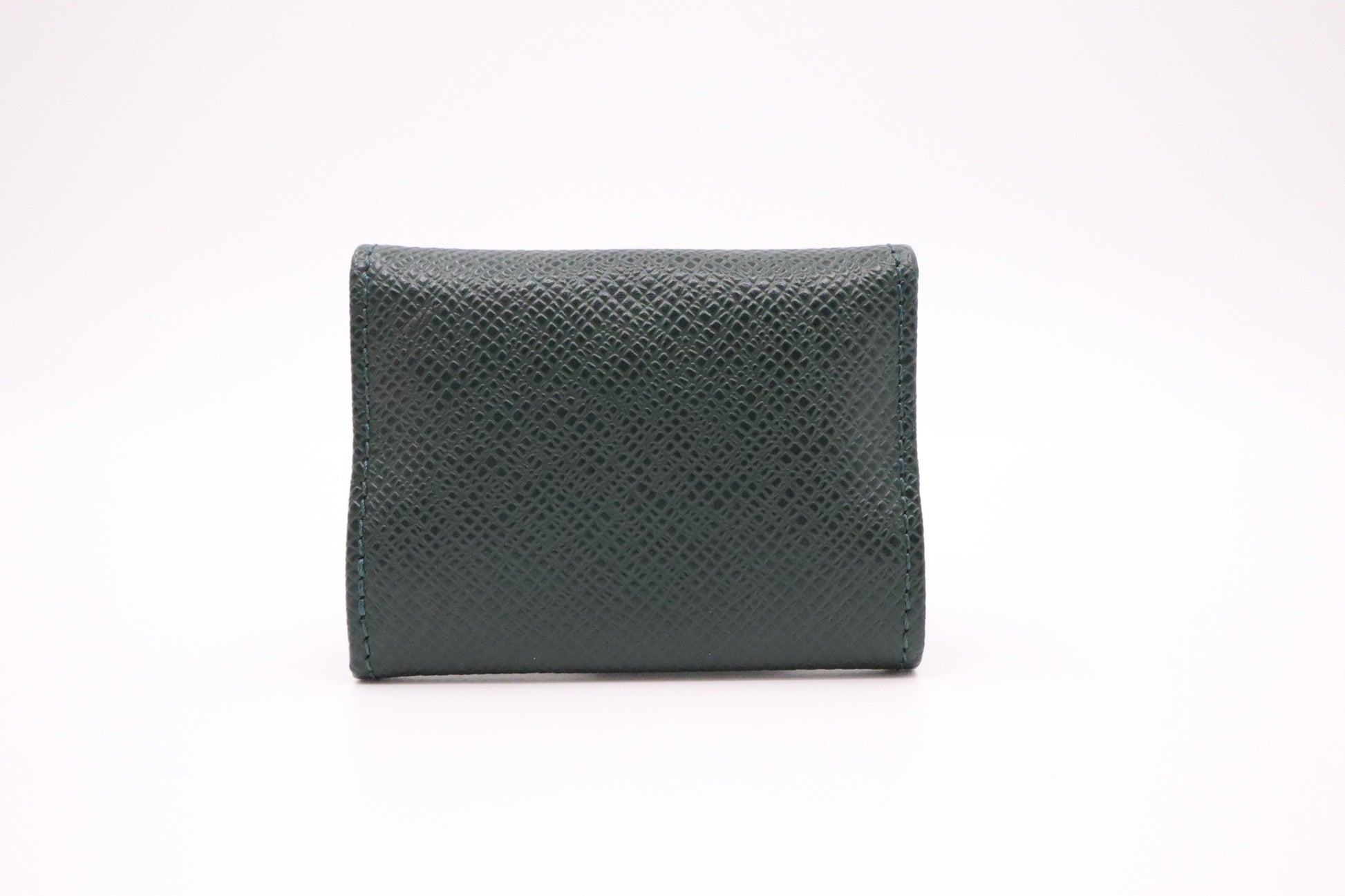 Louis Vuitton Cuff Links Taiga Leather Green Handbag