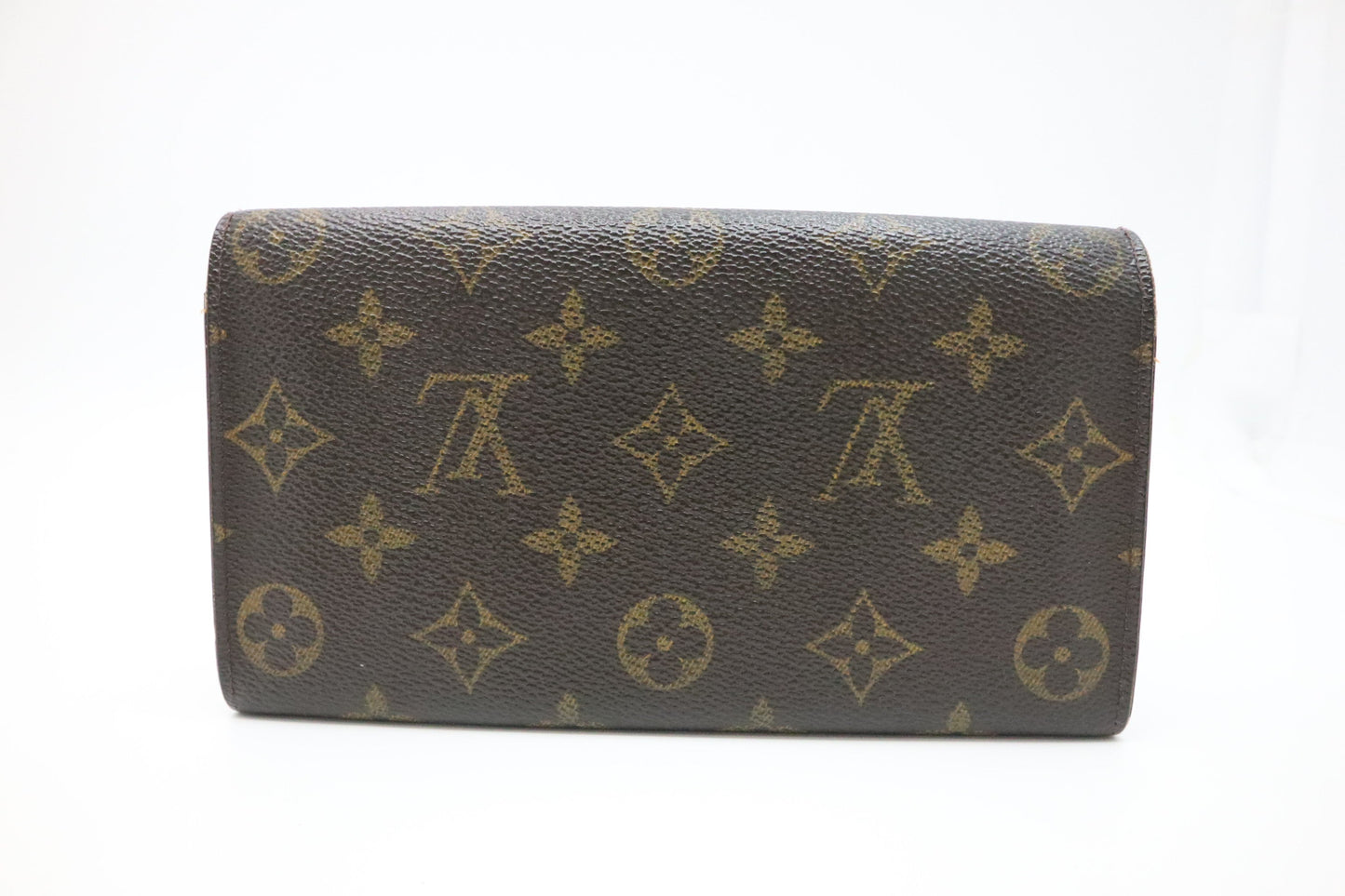 Louis Vuitton Sarah Monogram Canvas Wallet Case Canvas 4