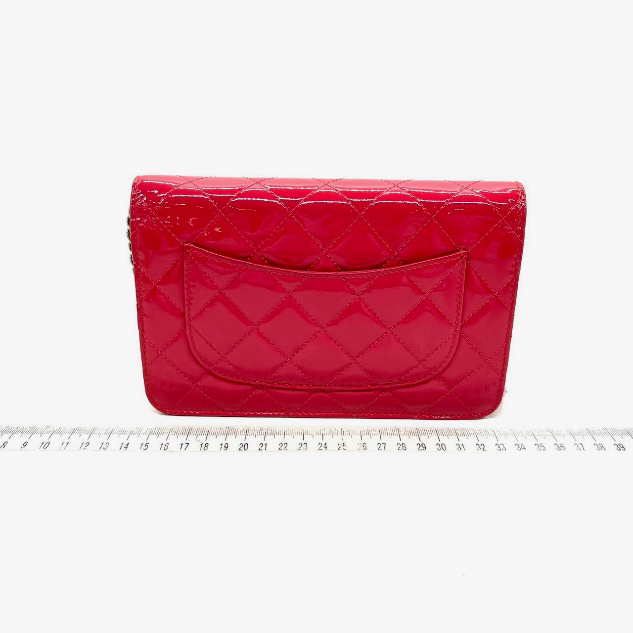 Chanel Classic WOC on Fuchsia Patent Leather Wallet Case