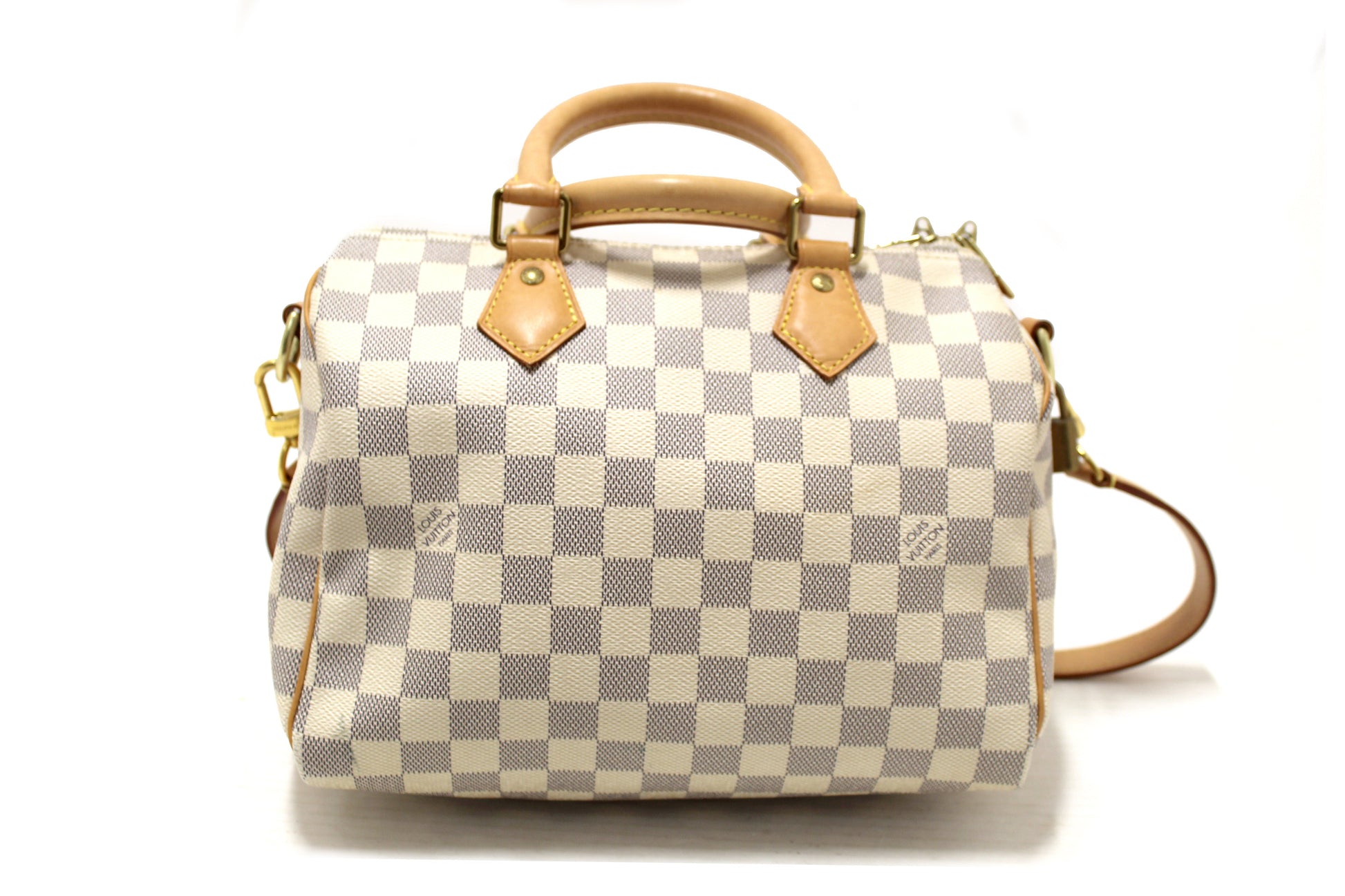 Louis Vuitton Damier Azur Canvas Speedy 25 Bandouliere Bag