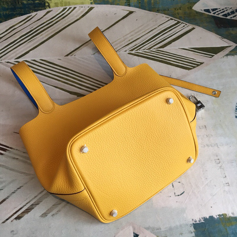 Top Quality Picotin Lock Yellow Clementop Quality Travel Bag