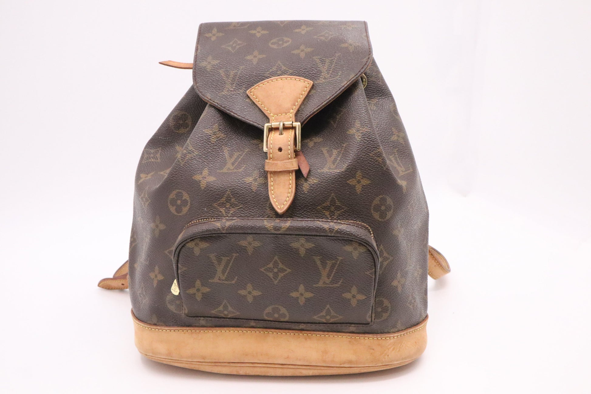 Louis Vuitton Montsouris MM Monogram Canvas Handbag Canvas 2