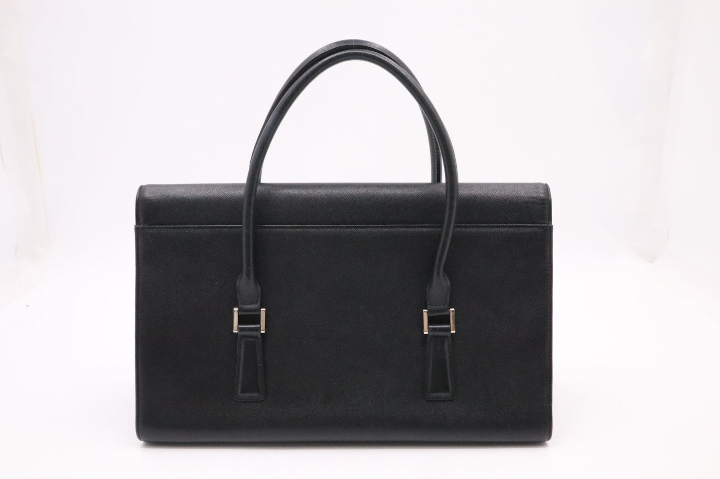 Burberry Handbag In Leather Black Travel Bag
