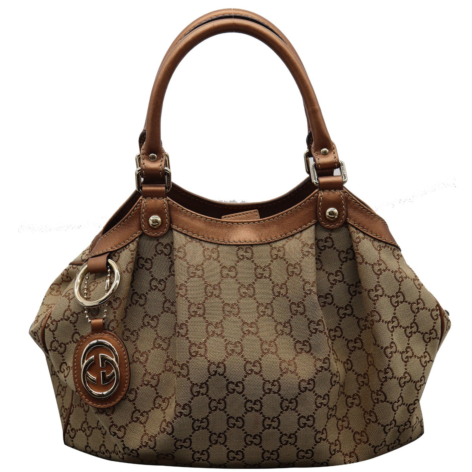 Gucci Sukey Tote Bag Canvas Beige