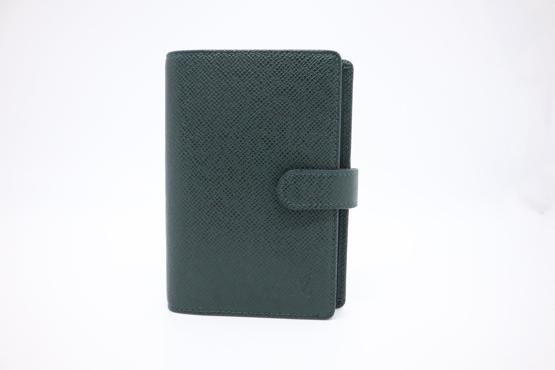 Louis Vuitton Agenda PM Taiga Leather Green Handbag