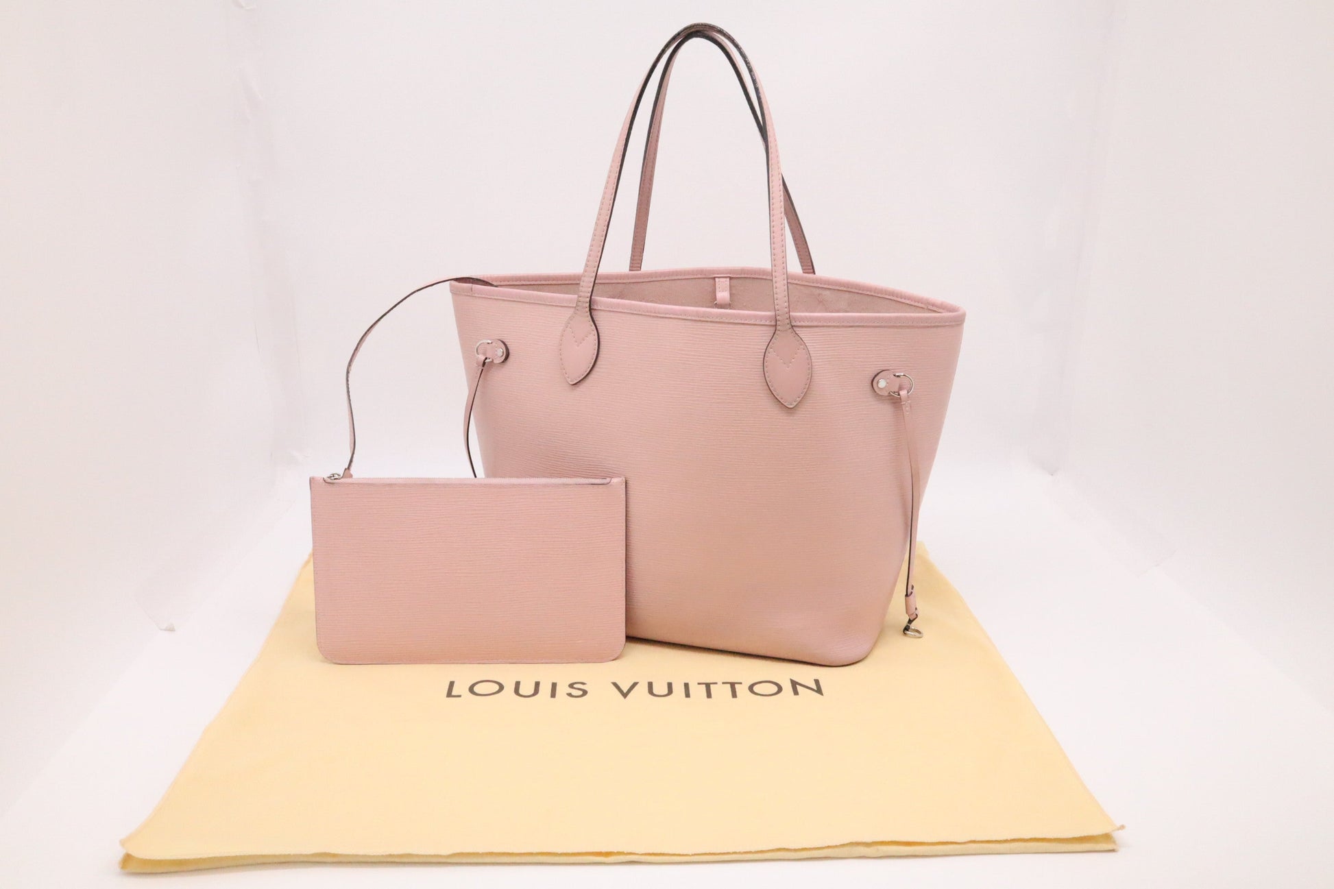 Louis Vuitton Neverfull MM Epi Leather Pink Tote Bag