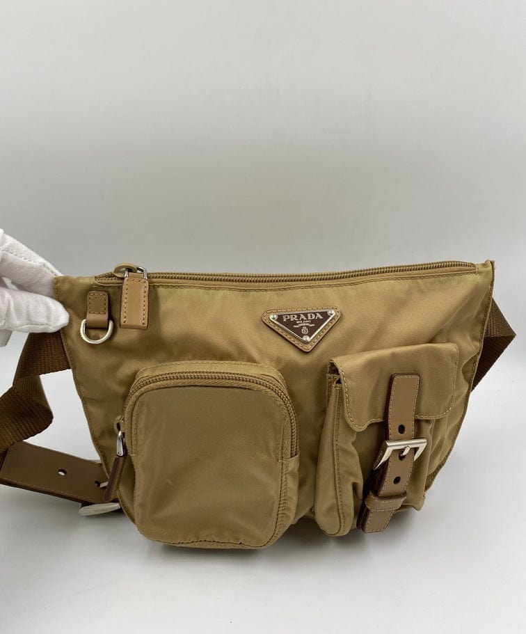 Prada Crossbody Bag Nylon Beige