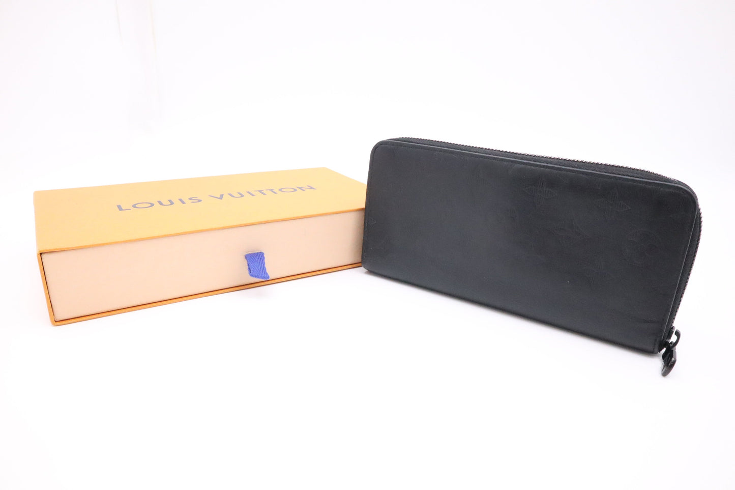 Louis Vuitton Long Zippy Shadow Leather Wallet Case